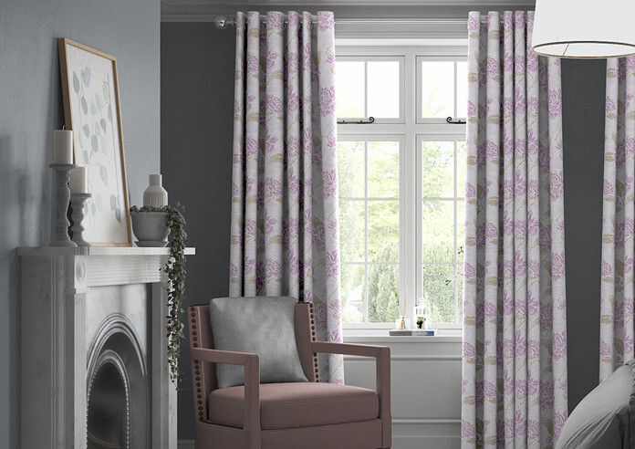 Corsica, Mauve - Made to Measure Curtains - Image 3